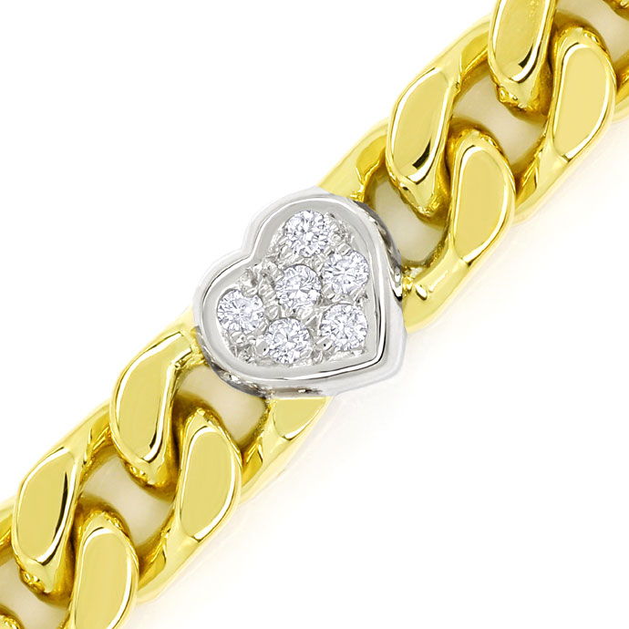 Foto 2 - Diamanten Herz Armband mit 0,40ct Brillanten 750er Gold, S9720