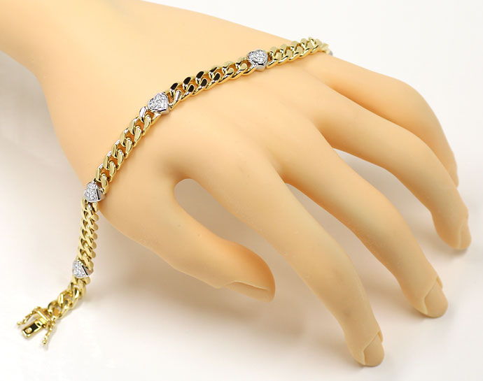 Foto 4 - Diamanten Herz Armband mit 0,40ct Brillanten 750er Gold, S9720